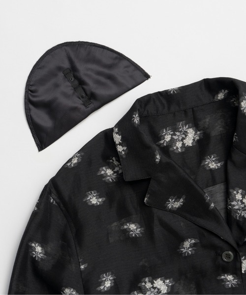 PRANK PROJECT（プランクプロジェクト）の「【2026Summer Pre-Order】フラワージャガードラウンジシャツ / Flower Jacquard Lounge Shirt（シャツ/ブラウス・レディース・ピンク/チャコールグレー・FREE）」の21枚目の写真