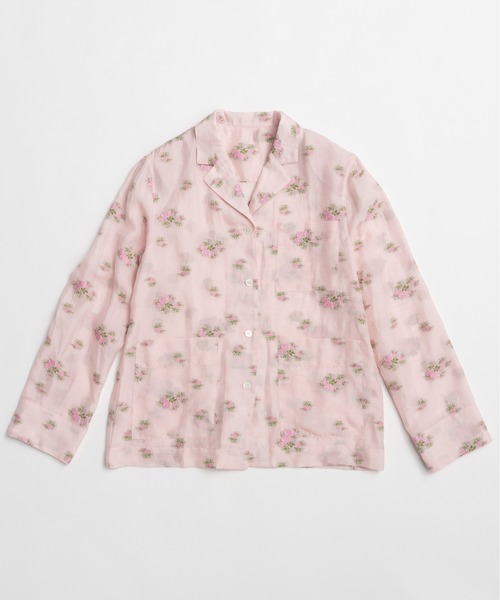 PRANK PROJECT（プランクプロジェクト）の「【2026Summer Pre-Order】フラワージャガードラウンジシャツ / Flower Jacquard Lounge Shirt（シャツ/ブラウス・レディース・ピンク/チャコールグレー・FREE）」の16枚目の写真