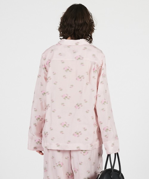 PRANK PROJECT（プランクプロジェクト）の「【2026Summer Pre-Order】フラワージャガードラウンジシャツ / Flower Jacquard Lounge Shirt（シャツ/ブラウス・レディース・ピンク/チャコールグレー・FREE）」の11枚目の写真
