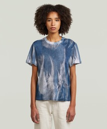 Denim Print T-Shirt/デニムライクプリントTシャツ
