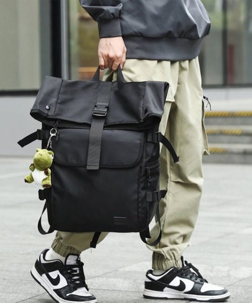 SORENA（ソレナ）の「ぬいぐるみチャーム付 大容量バックパック（バックパック/リュック・メンズ・ブラック系その他2/ブラック系その他・FREE）」の7枚目の写真