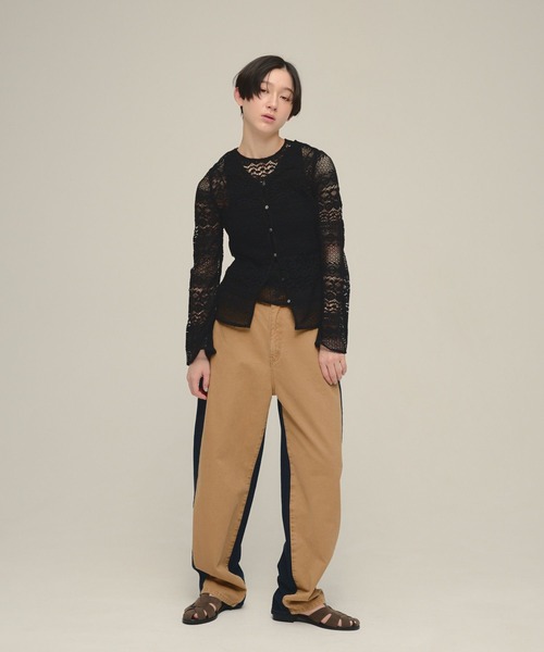 eL(エル)の「【eL】2way Lace Pullover/643997(Tシャツ/カットソー・レディース・ブラック/オフホワイト・FREE)」の17枚目の写真