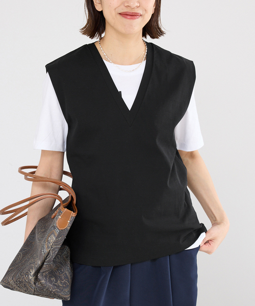 IENA(イエナ)の「GGG/ジージージー VN NS T Tシャツ 02-01-1867(Tシャツ/カットソー・レディース・ブラック/オリーブ/ホワイト・FREE)」の3枚目の写真