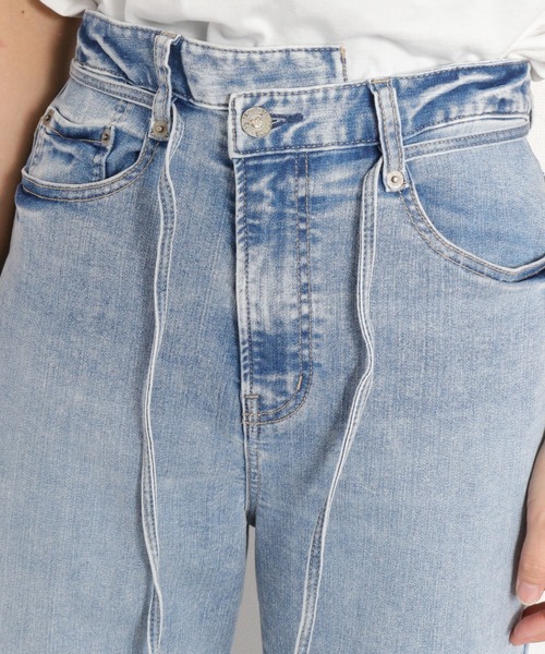 cepo(セポ)の「〈接触冷感 / UVカット〉ICE ハイスタンダードストレートデニムパンツ(デニムパンツ・レディース・ブルー系2/ブラック/ブルー系1/ベージュ・L/S/M)」の14枚目の写真