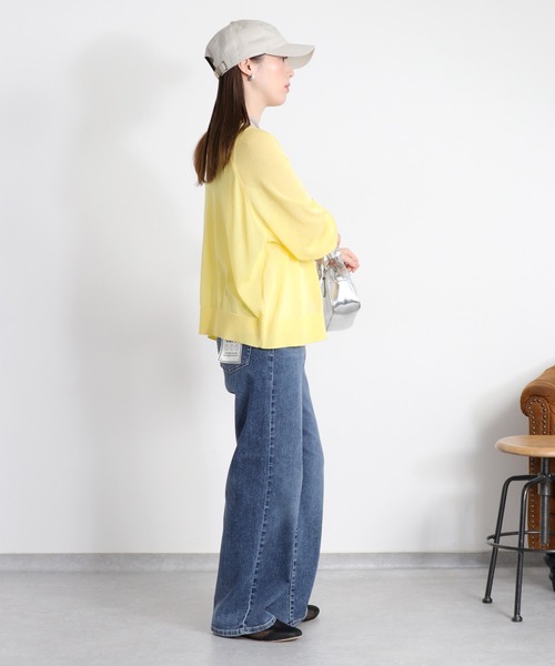 cepo(セポ)の「〈接触冷感 / UVカット〉ICE ハイスタンダードストレートデニムパンツ(デニムパンツ・レディース・ブルー系2/ブラック/ブルー系1/ベージュ・L/S/M)」の19枚目の写真