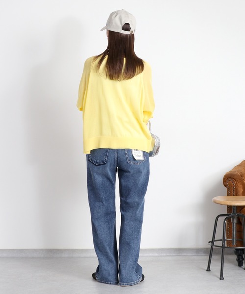 cepo(セポ)の「〈接触冷感 / UVカット〉ICE ハイスタンダードストレートデニムパンツ(デニムパンツ・レディース・ブルー系2/ブラック/ブルー系1/ベージュ・L/S/M)」の18枚目の写真