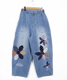 レディースのデニムパンツ（花柄・ボタニカル柄）ファッション通販