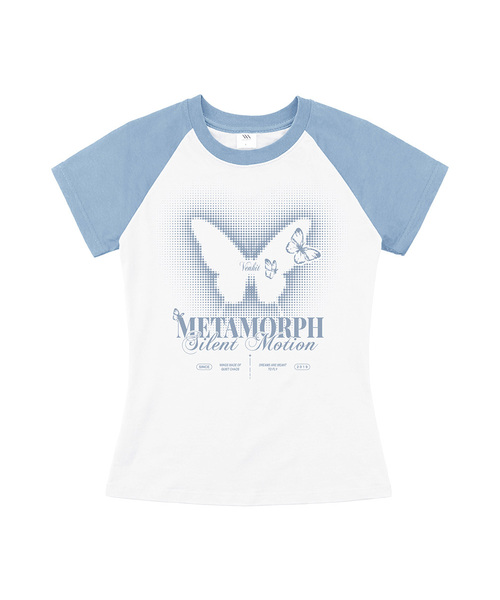 VENHIT(ベンヒット)の「META MORPH レグランスリムフィット半袖Tシャツ(Tシャツ/カットソー・レディース・マジェンタ/スカイブルー/ライム/ネイビー・SMALL/MEDIUM/LARGE)」の1枚目の写真