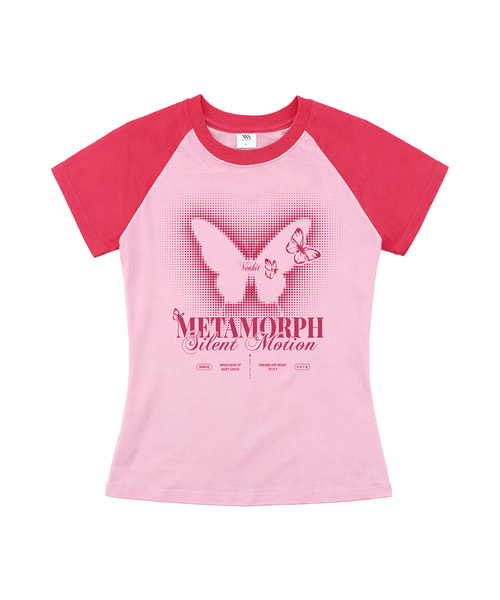 VENHIT(ベンヒット)の「META MORPH レグランスリムフィット半袖Tシャツ(Tシャツ/カットソー・レディース・マジェンタ/スカイブルー/ライム/ネイビー・SMALL/MEDIUM/LARGE)」の4枚目の写真