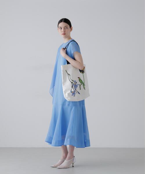 ADORE(アドーア)の「ガーデンプリントバッグ(トートバッグ・レディース・ホワイト・ONE SIZE)」の5枚目の写真
