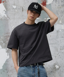 バックインシジョンクロップハーフTシャツ[チャコール]