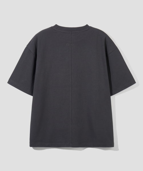 AGOD（エージーオーディー）の「バックインシジョンクロップハーフTシャツ[チャコール]（Tシャツ/カットソー・レディース・その他・SMALL/MEDIUM/LARGE）」の5枚目の写真