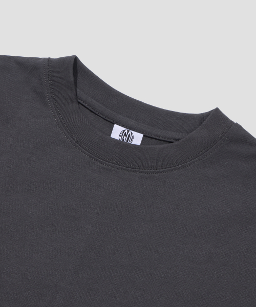AGOD（エージーオーディー）の「バックインシジョンクロップハーフTシャツ[チャコール]（Tシャツ/カットソー・レディース・その他・SMALL/MEDIUM/LARGE）」の6枚目の写真