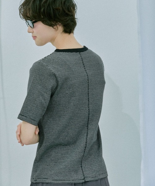 LAKOLE（ラコレ）の「コットンテレコ半袖T / 671512（Tシャツ/カットソー・レディース・ブラウン/オフホワイト/その他2/その他1/ブラック・FREE）」の18枚目の写真
