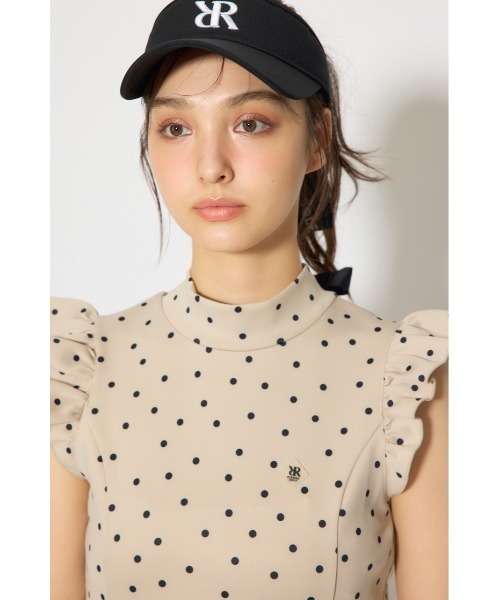 RIENDA GOLF(リエンダゴルフ)の「【RIENDA GOLF 一部店舗・WEB限定】バックリボンフリルスリーブワンピース(ワンピース・レディース・ベージュ/ライトブルー/ブラック・MEDIUM/SMALL)」の19枚目の写真