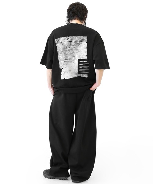 minsobi(ミンソビ)の「ラベルディテール バックアート ビッグTシャツ ユニセックス(Tシャツ/カットソー・メンズ・ホワイト/ブラック・FREE)」の7枚目の写真