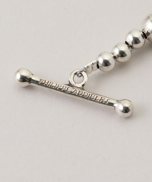 PHILIPPE AUDIBERT(フィリップ オーディベール)の「PHILIPPE AUDIBERT/フィリップ・オーディベール ストーンロングネックレス COL6845:AR(ネックレス・レディース・シルバー・FREE)」の7枚目の写真