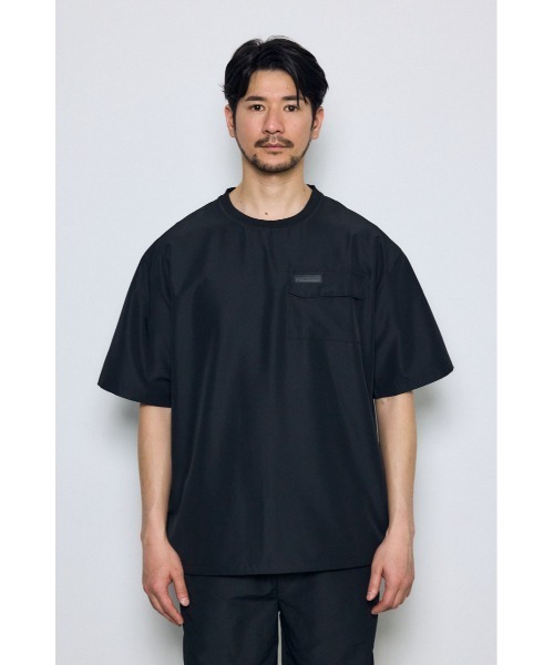 AZUL by moussy(アズールバイマウジー)の「【UVカット、遮熱、接触冷感】ひんやり♪SHELTECH Light ポケットTシャツ 春服 夏服(Tシャツ/カットソー・メンズ・グレー系その他/ブラック/グレー・SMALL/MEDIUM/LARGE)」の14枚目の写真