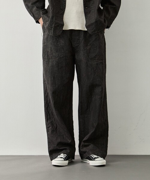 orSlow/オアスロウ】WWⅡ 40S U.S NAVY SUMI COATED LINEN UTILITY