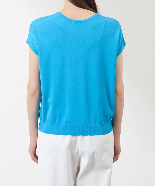 amaca(アマカ)の「【接触冷感・UV対策】ドライレーヨンストレッチ プルオーバー(Tシャツ/カットソー・レディース・ダークネイビー/ブルー系その他4・38)」の10枚目の写真