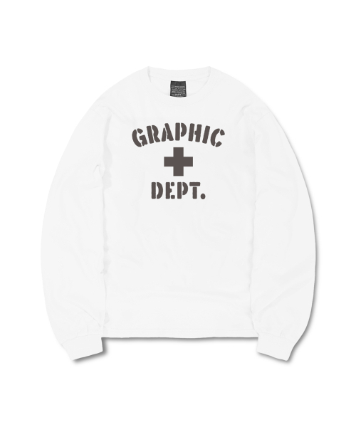 DURTの「GRPH DEPT LONG SLEEVE TEE (WHITE)(Tシャツ/カットソー・レディース・その他・SMALL/MEDIUM/LARGE/X-LARGE)」の1枚目の写真