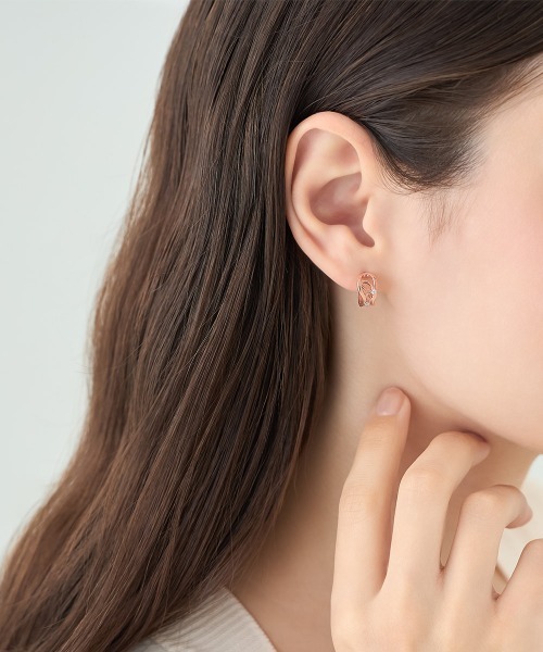 CANAL ４℃（カナルヨンドシー）の「【Early Summer Collection】シルバー ピアス（ピアス（両耳用）・レディース・ピンクゴールド・FREE）」の4枚目の写真