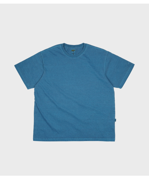 MMOGARDEN(エメモガーデン)の「pigment dyed tee (3colors)(Tシャツ/カットソー・メンズ・ラベンダー/ブルー/チャコールグレー・1/2/3)」の4枚目の写真