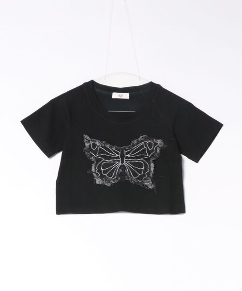 SOLLON.(ソルロン)の「バタフライTシャツ(Tシャツ/カットソー・レディース・ブラック・FREE)」の5枚目の写真
