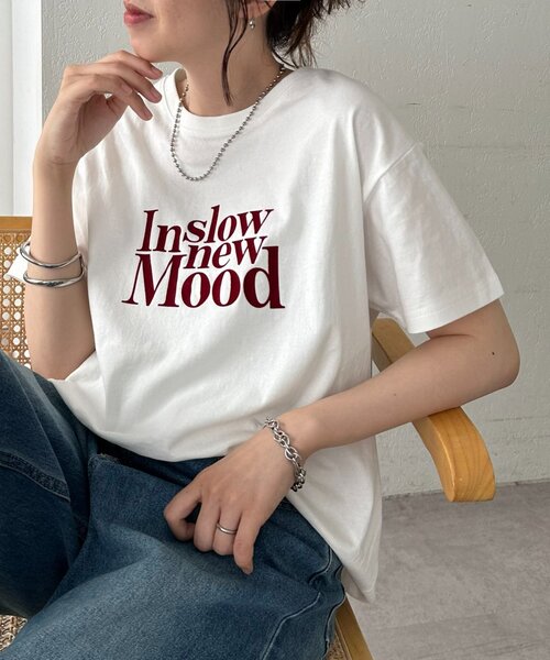DISCOAT(ディスコート)の「アソートフロッキーロゴTシャツ(Tシャツ/カットソー・レディース・ホワイト/チャコールグレー/オフホワイト・FREE)」の2枚目の写真