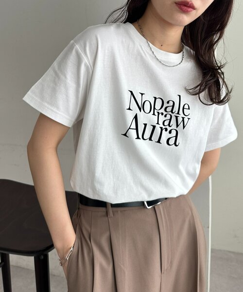 DISCOAT(ディスコート)の「アソートフロッキーロゴTシャツ(Tシャツ/カットソー・レディース・ホワイト/チャコールグレー/オフホワイト・FREE)」の1枚目の写真