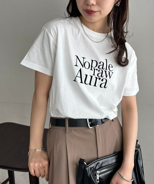 DISCOAT(ディスコート)の「アソートフロッキーロゴTシャツ(Tシャツ/カットソー・レディース・ホワイト/チャコールグレー/オフホワイト・FREE)」の11枚目の写真