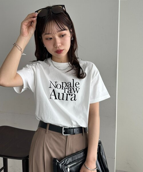 DISCOAT(ディスコート)の「アソートフロッキーロゴTシャツ(Tシャツ/カットソー・レディース・ホワイト/チャコールグレー/オフホワイト・FREE)」の12枚目の写真