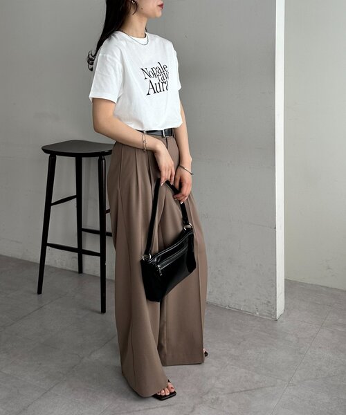 DISCOAT(ディスコート)の「アソートフロッキーロゴTシャツ(Tシャツ/カットソー・レディース・ホワイト/チャコールグレー/オフホワイト・FREE)」の15枚目の写真