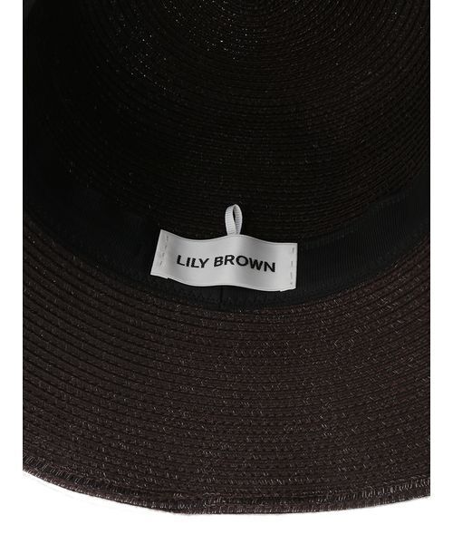 LILY BROWN(リリーブラウン)の「ナローリボンUVブレードハット(ハット・レディース・ベージュ/ブラック/ブラウン・F)」の10枚目の写真
