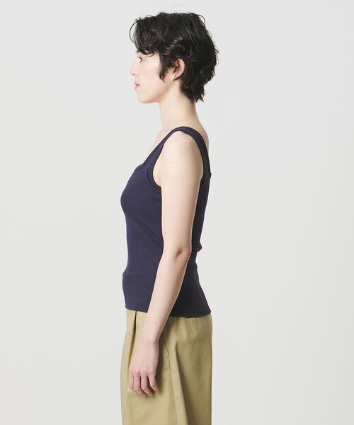 MARW UNITED ARROWS(マルゥ ユナイテッドアローズ)の「<MARW UNITED ARROWS>カップ付 リブ タンクトップ(タンクトップ・レディース・ホワイト/モカ/ネイビー/ブラック・FREE)」の5枚目の写真