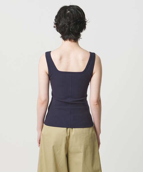 MARW UNITED ARROWS(マルゥ ユナイテッドアローズ)の「<MARW UNITED ARROWS>カップ付 リブ タンクトップ(タンクトップ・レディース・ホワイト/モカ/ネイビー/ブラック・FREE)」の6枚目の写真