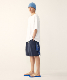 [MEN] バンディングハーフパンツ _ネイビー_9156231186