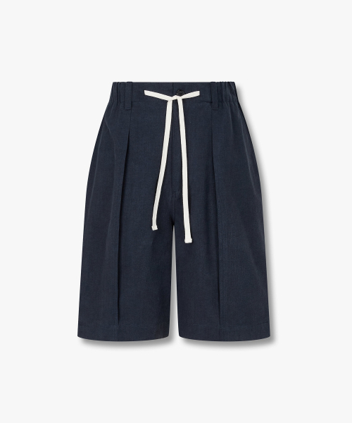STUDIO TOMBOY（スタジオトムボーイ）の「[MEN] バンディングハーフパンツ _ネイビー_9156231186（その他パンツ・メンズ・ネイビー・MEDIUM/LARGE/X-LARGE）」の2枚目の写真