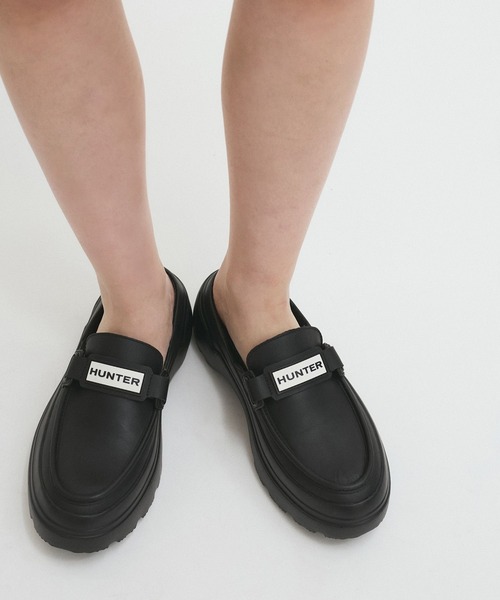 HUNTER（ハンター）の「【HUNTER for ADAM ET ROPE'】別注  LOAFER MULE（レインシューズ・レディース・キナリ/ブラック・23/24/25）」の20枚目の写真
