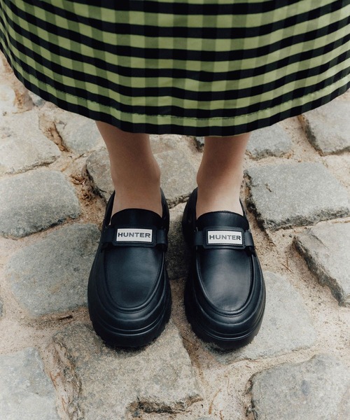 HUNTER(ハンター)の「【HUNTER for ADAM ET ROPE'】別注 LOAFER MULE(レインシューズ・レディース・キナリ/ブラック・23/24/25)」の9枚目の写真
