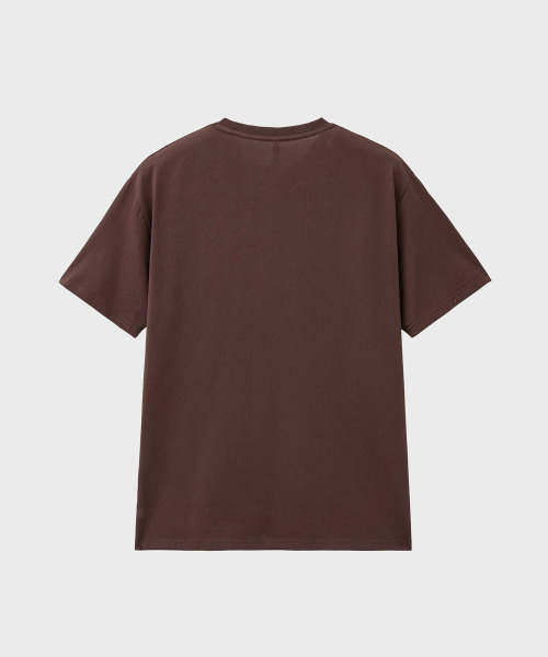 NOIRER(ノイア)の「スーピマコットンラグジュアリーTシャツ(ブラウン)(Tシャツ/カットソー・メンズ・その他・48/50/52)」の3枚目の写真