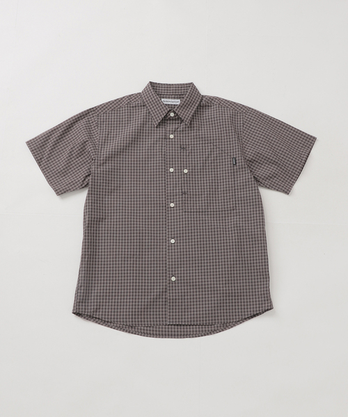 cabaret poval(キャバレーポバール)の「cabaret poval / キャバレーポバール IP PLAID S/S SHIRT(シャツ/ブラウス・メンズ・ベージュ/ブラウン・MEDIUM/LARGE)」の1枚目の写真