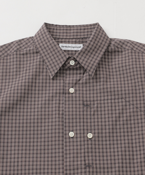 cabaret poval(キャバレーポバール)の「cabaret poval / キャバレーポバール IP PLAID S/S SHIRT(シャツ/ブラウス・メンズ・ベージュ/ブラウン・MEDIUM/LARGE)」の4枚目の写真