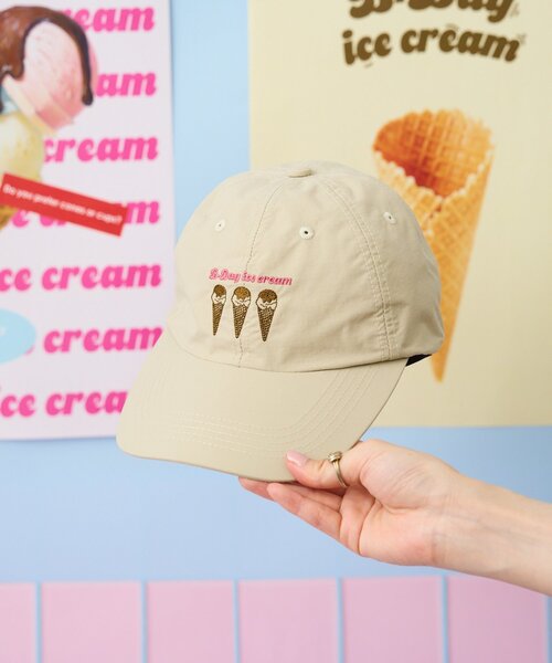BIRTHDAY BAR(バースデイバー)の「B-DAYアイスクリーム 冷感キャップ(キャップ・レディース・ベージュ/ブラック・0)」の20枚目の写真