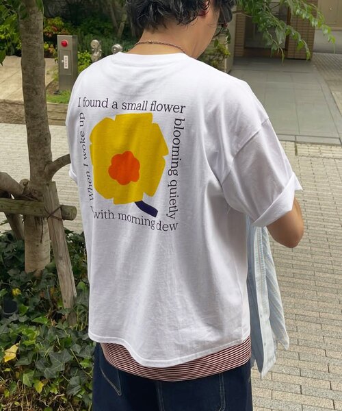 CPCM(シーピーシーエム)の「フラワープリントT(Tシャツ/カットソー・メンズ・ホワイト系その他/ホワイト系その他2/ホワイト・MEDIUM/LARGE)」の2枚目の写真
