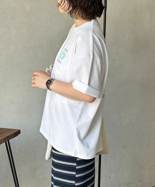 CPCM(シーピーシーエム)の「フラワープリントT(Tシャツ/カットソー・メンズ・ホワイト系その他/ホワイト系その他2/ホワイト・MEDIUM/LARGE)」の7枚目の写真