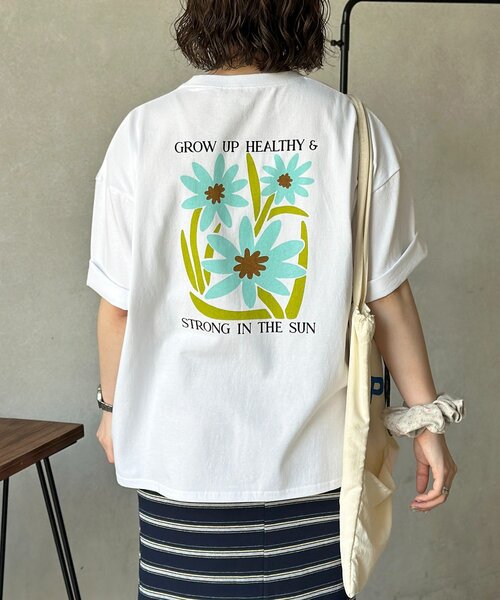 CPCM(シーピーシーエム)の「フラワープリントT(Tシャツ/カットソー・メンズ・ホワイト系その他/ホワイト系その他2/ホワイト・MEDIUM/LARGE)」の8枚目の写真