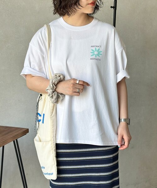 CPCM(シーピーシーエム)の「フラワープリントT(Tシャツ/カットソー・メンズ・ホワイト系その他/ホワイト系その他2/ホワイト・MEDIUM/LARGE)」の11枚目の写真