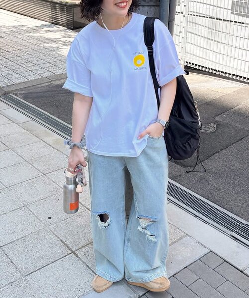 CPCM(シーピーシーエム)の「フラワープリントT(Tシャツ/カットソー・メンズ・ホワイト系その他/ホワイト系その他2/ホワイト・MEDIUM/LARGE)」の13枚目の写真