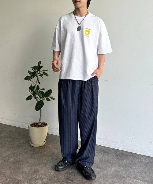 CPCM(シーピーシーエム)の「フラワープリントT(Tシャツ/カットソー・メンズ・ホワイト系その他/ホワイト系その他2/ホワイト・MEDIUM/LARGE)」の19枚目の写真